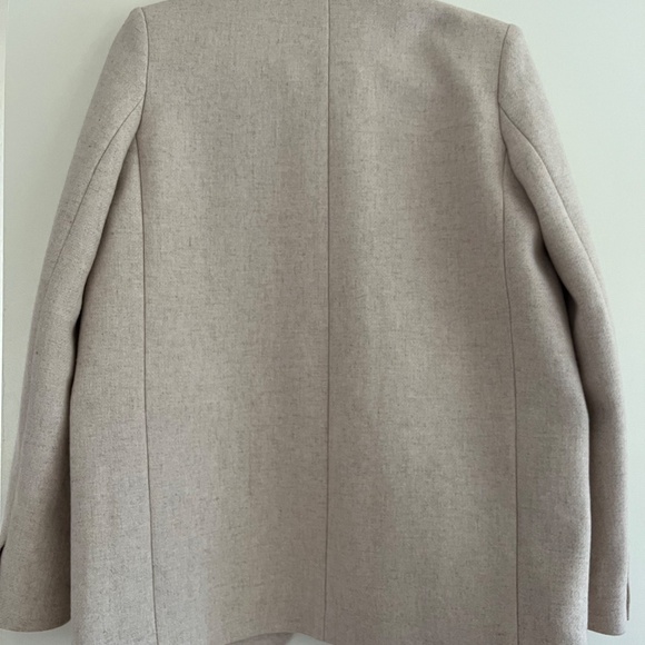 & Other Stories Oversized Wool Blazer, Size 0 / EU 32, Oatmeal Beige - Picture 6 of 8